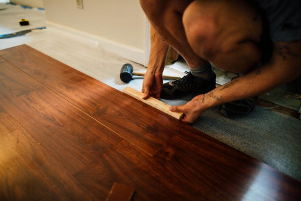 Hardwood floor installation in Nashville TN home
